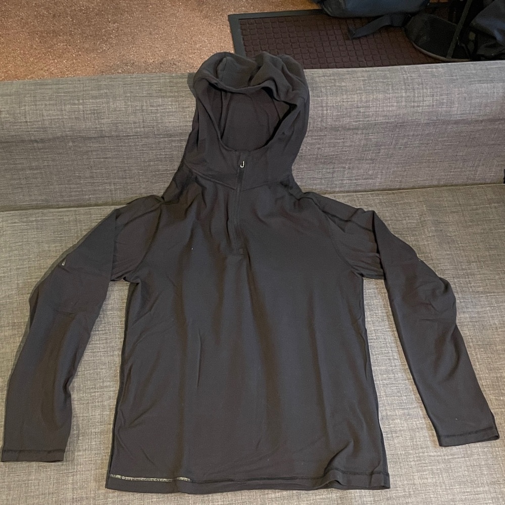 lululemon athletica Black Long Sleeve Hooded Tee